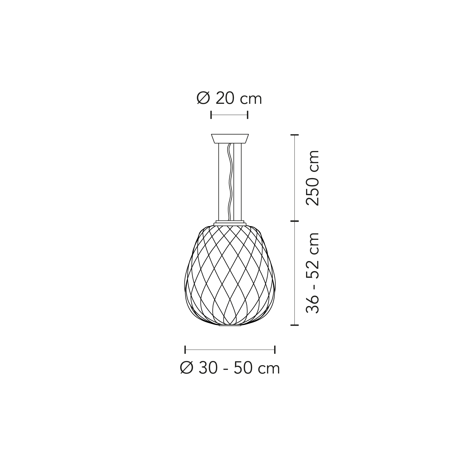 Schema dimensioni e ingombri