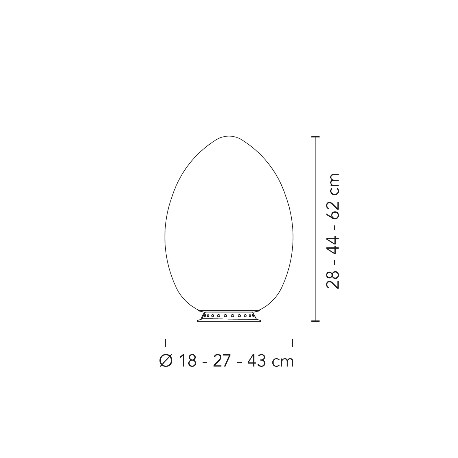 Schema dimensioni e ingombri
