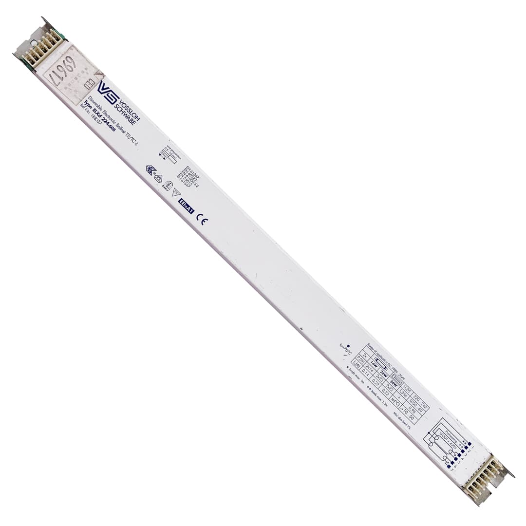 Elektronisches Vorschaltgerät für T5-Leuchtstoffröhren, 2x14/24 W, DALI, Vossloh
