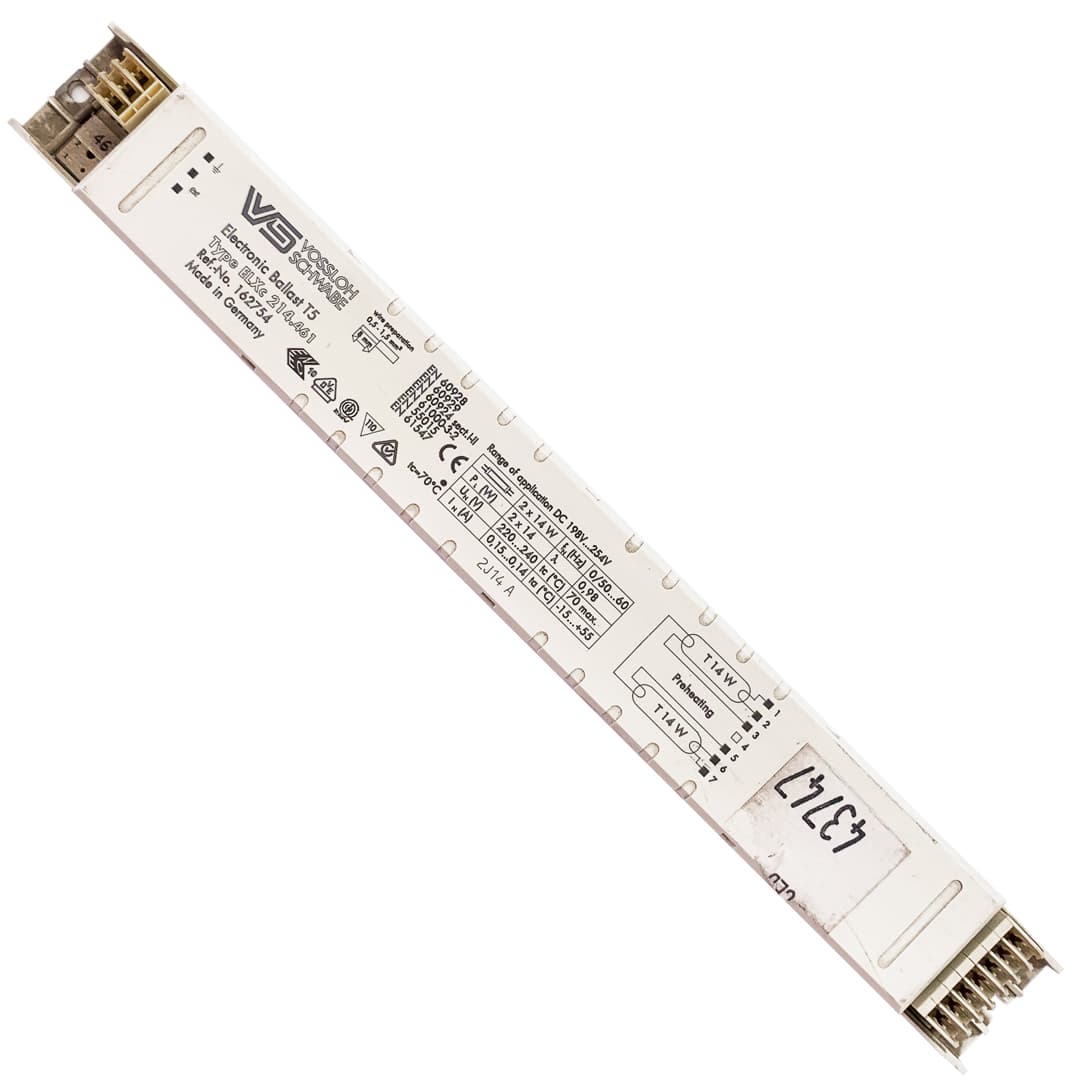 Elektronisches T5-Leuchtstoffröhren-Vorschaltgerät 2x14W von Vossloh, dimmbar