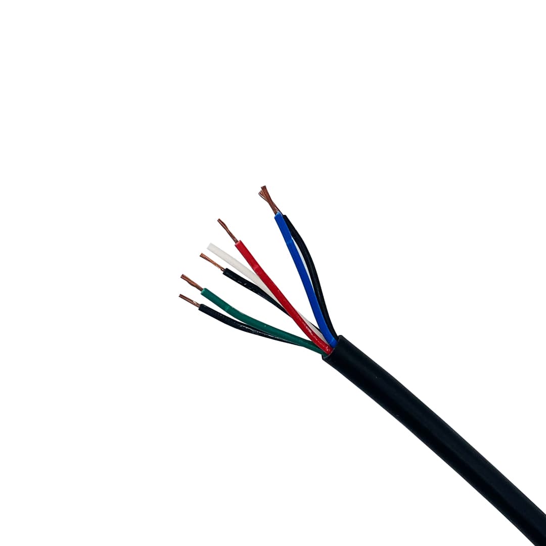 Cavo PVC 6x0.35mm 25m Nero TLB