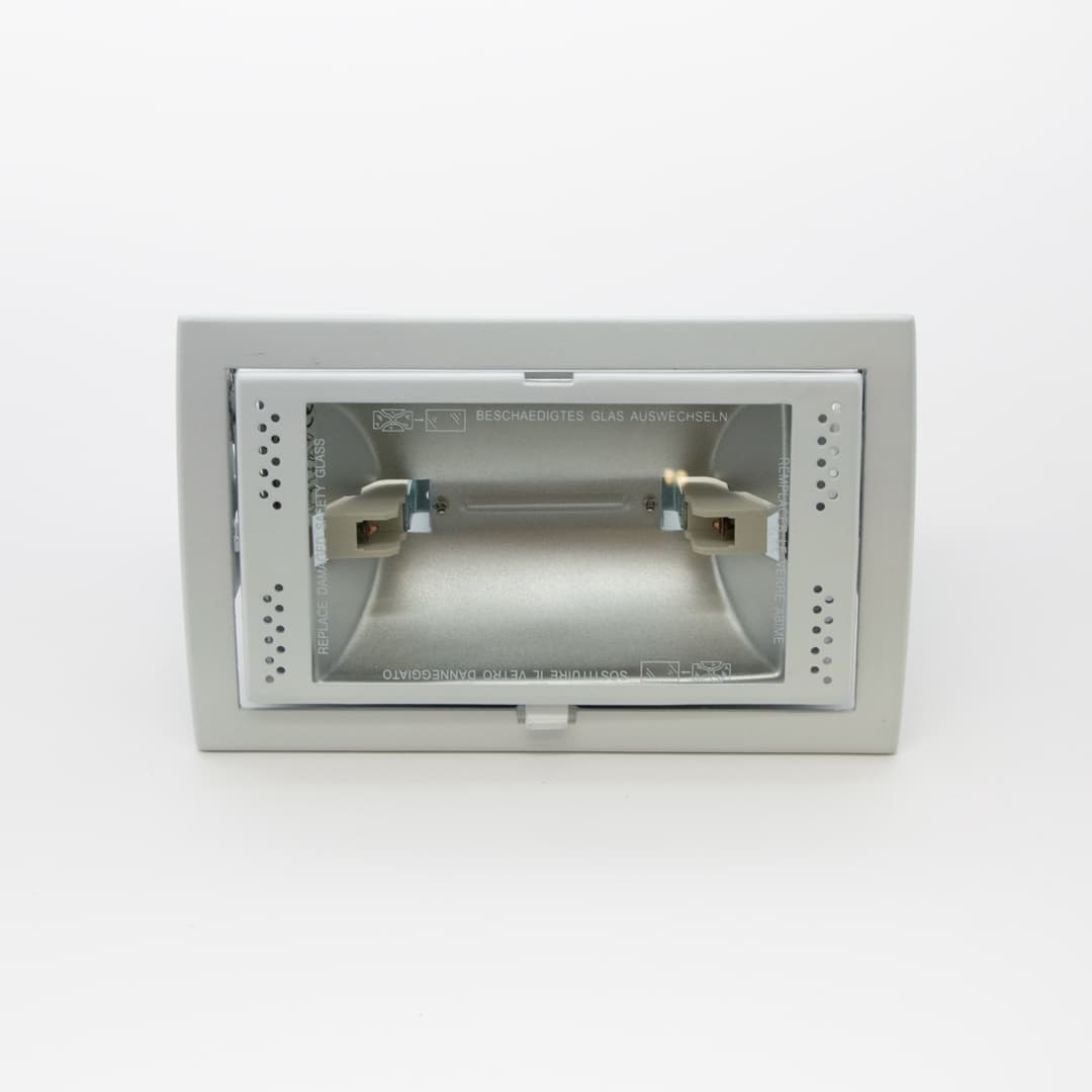 Proiettore da Incasso Rettangolare Basculante R7s 118 mm Bianco TLB Italy
