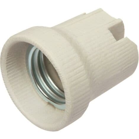 TLB Flat-Base E27 Ceramic Light Socket