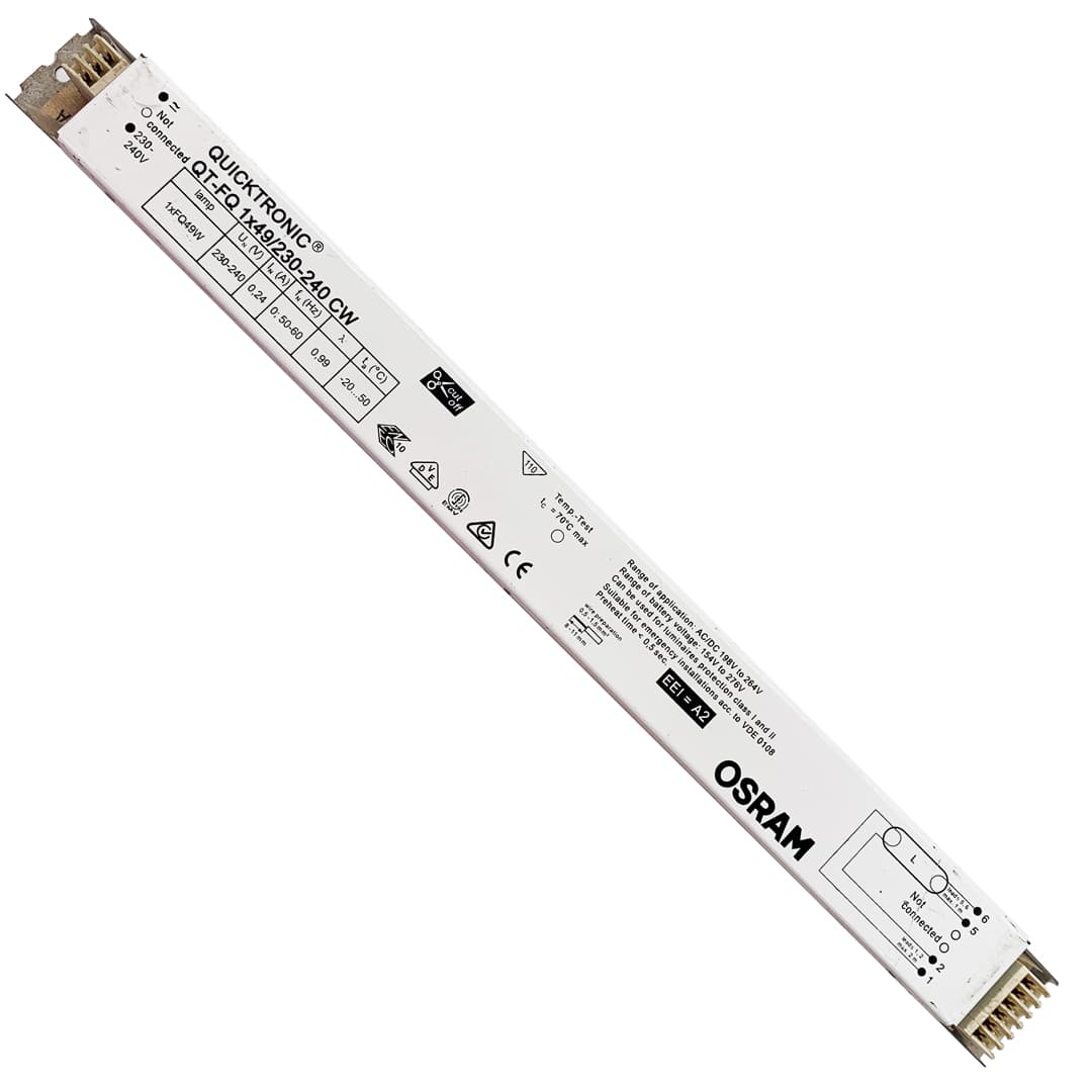 Balast electronic pentru lămpi fluorescente T5 49 W OSRAM, cu funcție de reglare a intensității luminoase