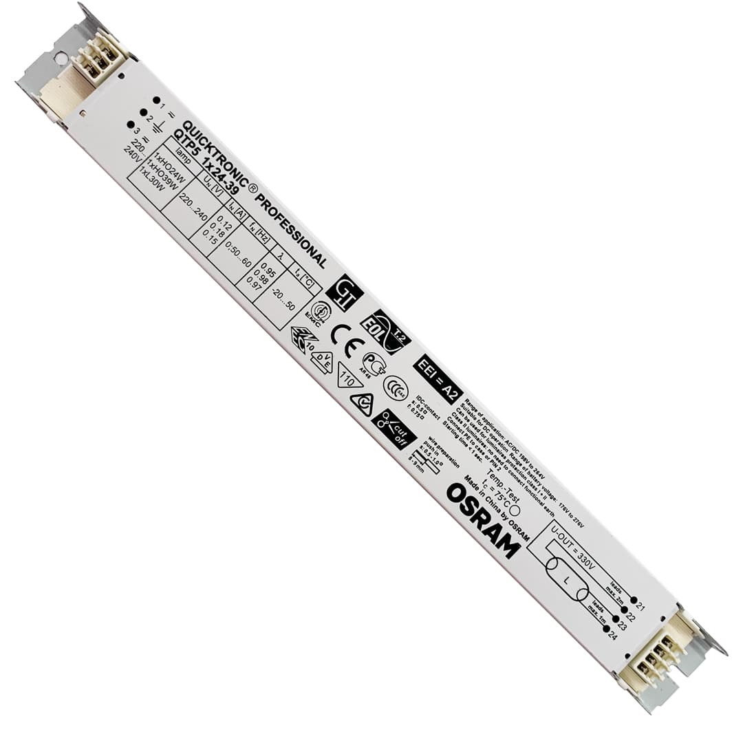 Balasto electrónico para lámparas fluorescentes T5/T8 de 24/39 W de OSRAM