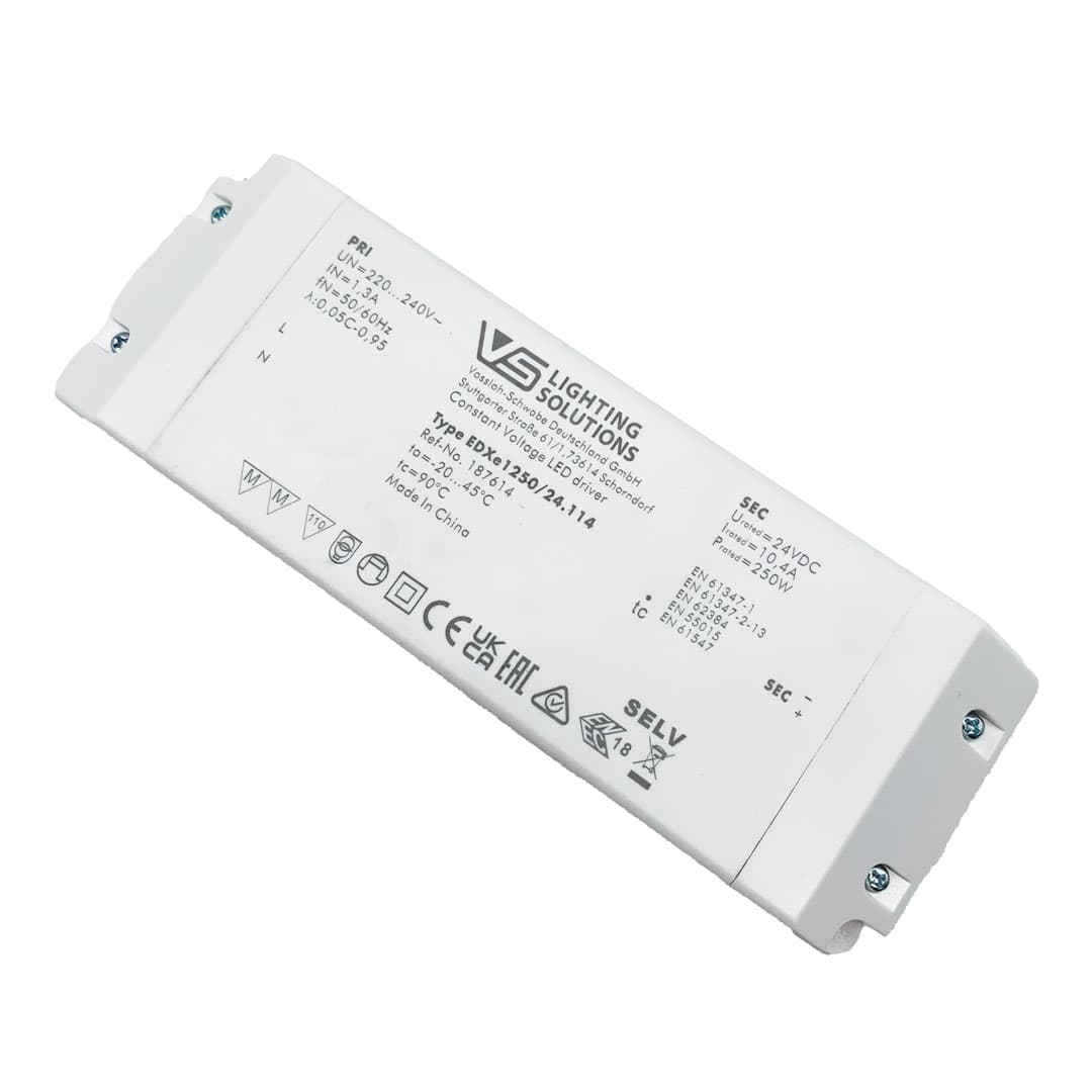 Driver LED 24 V, 250 W, Vossloh-Schwabe, IP20