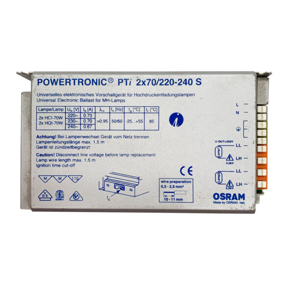 Alimentatore Elettronico HI 2x70W OSRAM - IdeaDiLuce