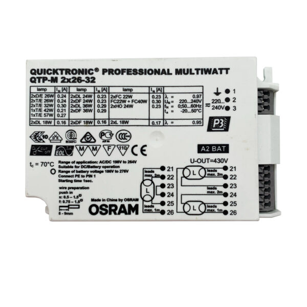 Alimentatore Elettronico Fluorescente Multiwatt 18-57W OSRAM - IdeaDiLuce