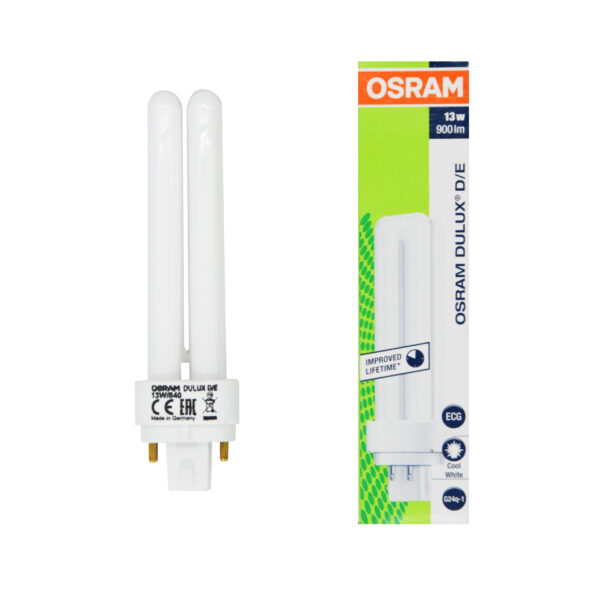 Lampada Fluorescente Dulux D/E 13W 840 G24Q-1 OSRAM - IdeaDiLuce