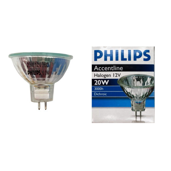 Lampada Alogena Accentline MR16 36° 20W 12V GU5.3 PHILIPS - IdeaDiLuce