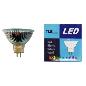 Lampada LED Dicroica MR16 0.8W 12V GU5.3 TLB - IdeaDiLuce