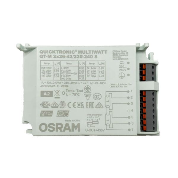 Alimentatore Elettronico Fluorescente Multiwatt 22-42W OSRAM - IdeaDiLuce