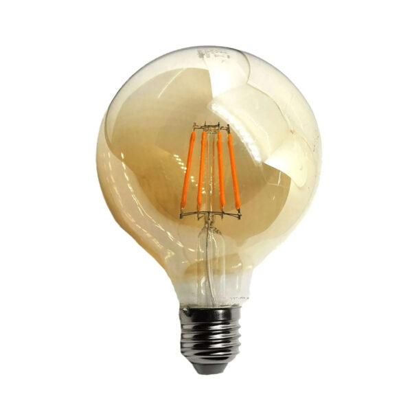 Lampada LED Globo Ambra 8W 3000K E27 - IdeaDiLuce