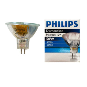 Lampada Alogena Diamondline MR16 24° 50W 12V GU5.3 PHILIPS - IdeaDiLuce