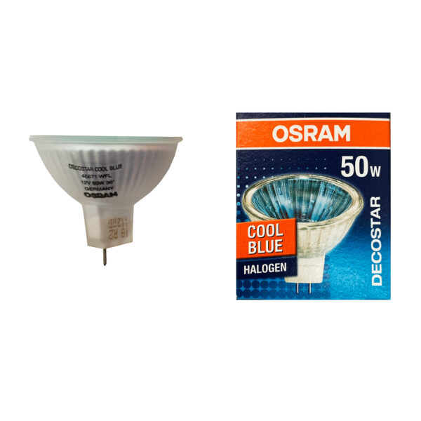 Lampada Alogena Decostar Cool Blue MR16 36° 50W 12V GU5.3 OSRAM - IdeaDiLuce