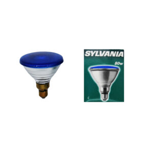 Lampada Alogena PAR38 80W Blu E27 SYLVANIA - IdeaDiLuce