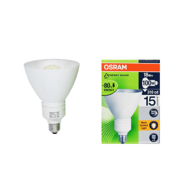 Lampada Fluorescente Reflector 18W 825 E27 OSRAM - IdeaDiLuce