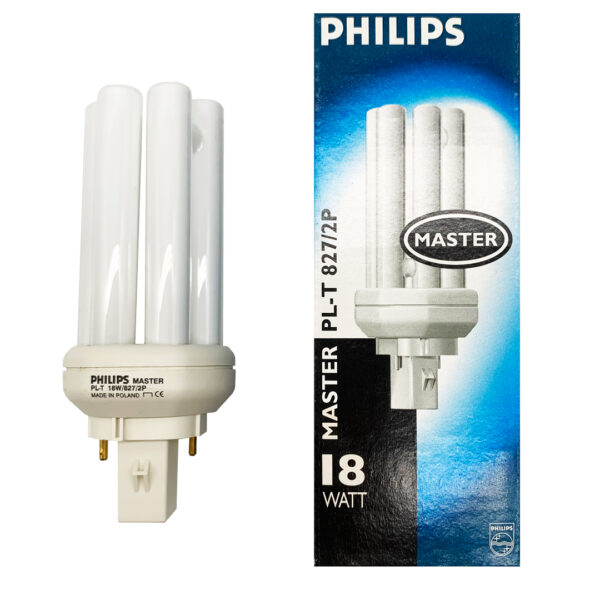 Lampada Fluorescente PL-T 18W 827 GX24D-2 PHILIPS - IdeaDiLuce