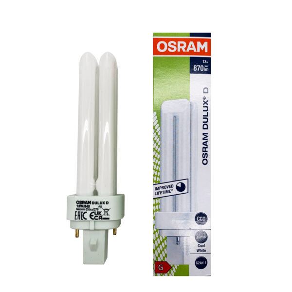 Lampada Fluorescente Dulux D 13W 840 G24D-2 OSRAM - IdeaDiLuce