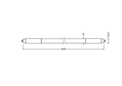 Lampada Tubo LED T5 16W 840 LEDVANCE - IdeaDiLUce