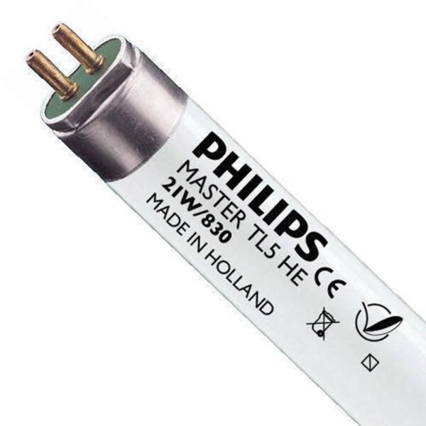 Tubo Fluorescente Neon T5 21W 830 PHILIPS - IdeaDiLuce