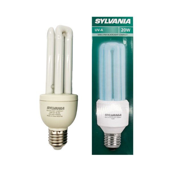 Lampada BLACKLIGHT 20W E27 SYLVANIA - IdeaDiLuce