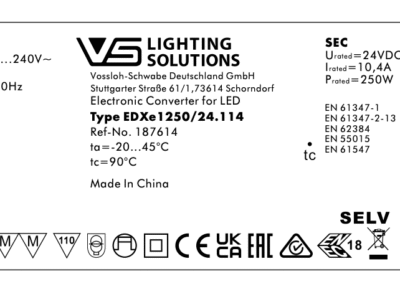 Alimentatore LED 24V 250W VOSSLOH - IdeaDiLuce