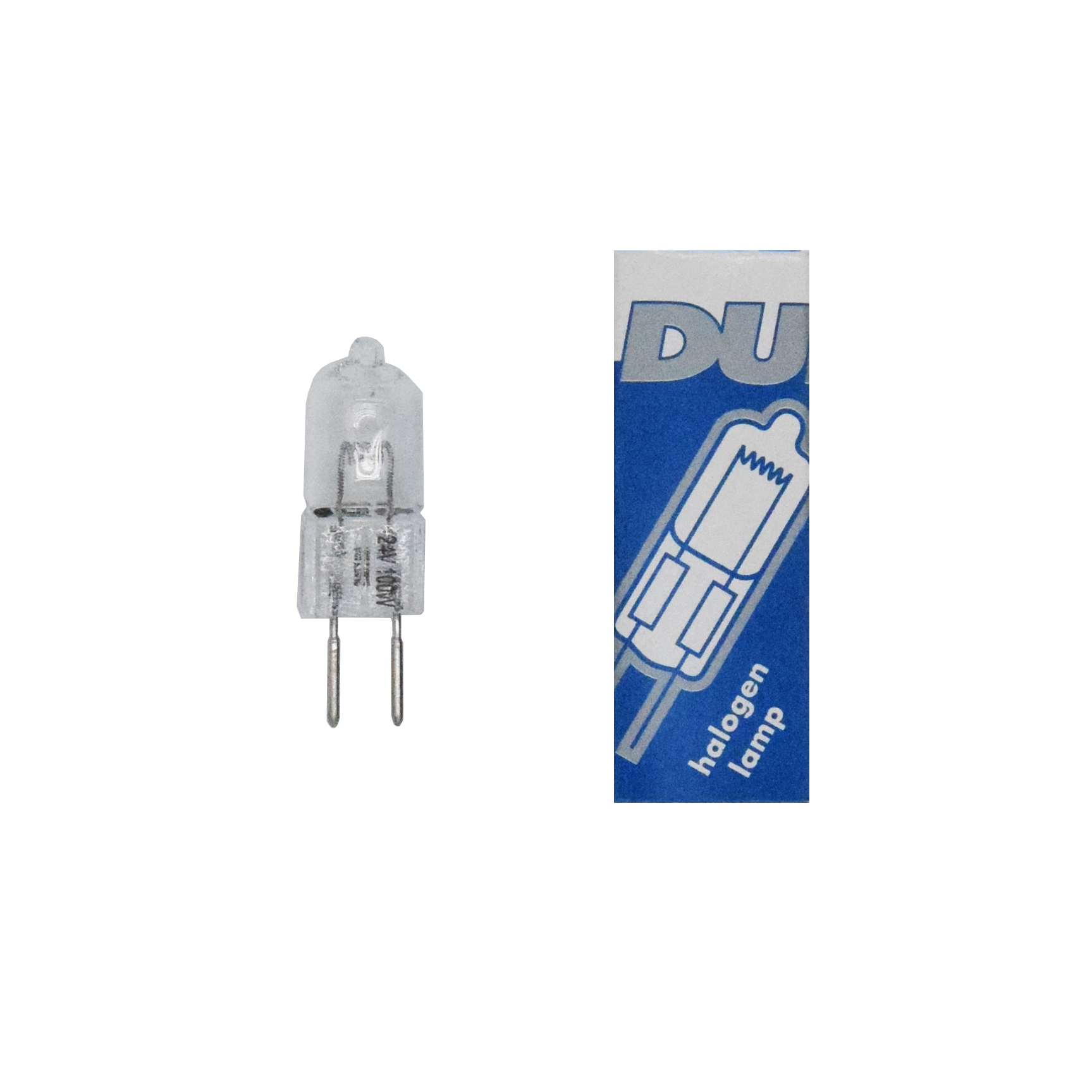 Bispina Clear 100W 24V GY6.35 DURALAMP