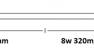 Tubo Fluorescente Neon T2 FM 8W 860 OSRAM