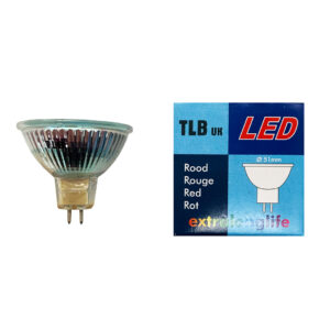 Dicroica LED Rosso MR16 0.8W 12V GU5.3 TLB