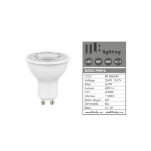 PAR16 LED 6W 4000K 60° GU10 TLB
