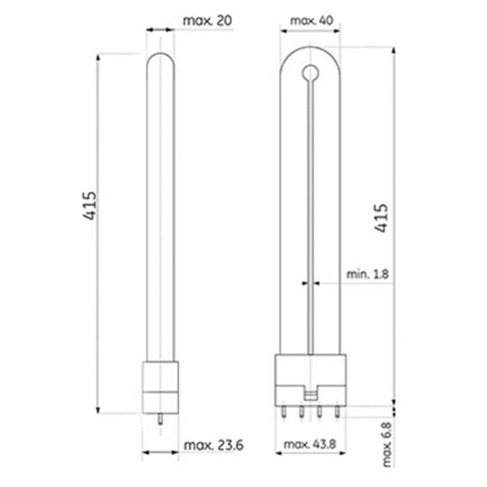 Biax L 36W 840 2G11 GE - immagine 3